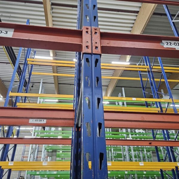 Palettenregal, Grosse, Höhe ca. 9m, Traversenlänge 2,70m, 553kg / 1.000kg pro Palette, ca. 624 Palettenstellplätze, – Bild 4