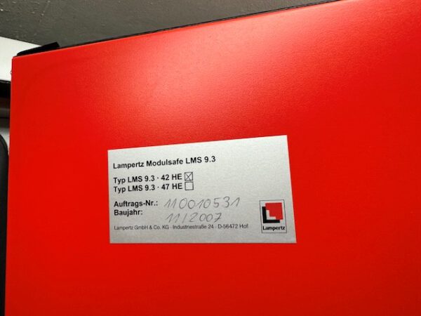 2 x Servertresor / Feuerschutz mit Klimaanlage, Lampertz Modulsafe LMS 9.3 – Bild 6
