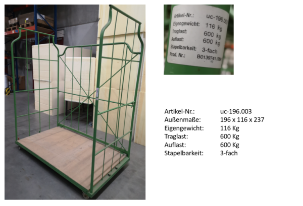 400 Stück Corletten, Breite 1,96m breit, 2 Höhen – Bild 2