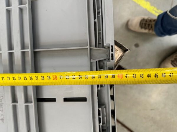 5.500 Stück, Faltkiste, Eurostapelbehälter, Bekuplast, 600 x 400 x 285 mm, grau – Bild 3