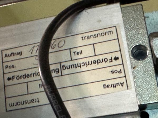 3x Gurtförderer, angetrieben, ca. 0,50m Länge, Gurtbreite 59cm, Transnorm – Bild 7