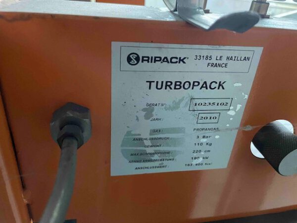 Gasbetriebenes Folienschrumpfgerät, rollbar, Ripack – Bild 3