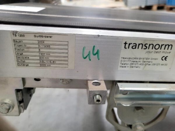Gurtförderer, Transnorm,  ca. 1,62m lang – Bild 2