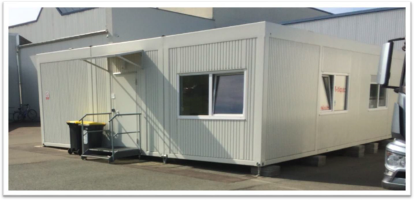 Containeranlage 3 Container, 40 Fuß hochwertige Bürocontainer, ALHO - gebraucht - :