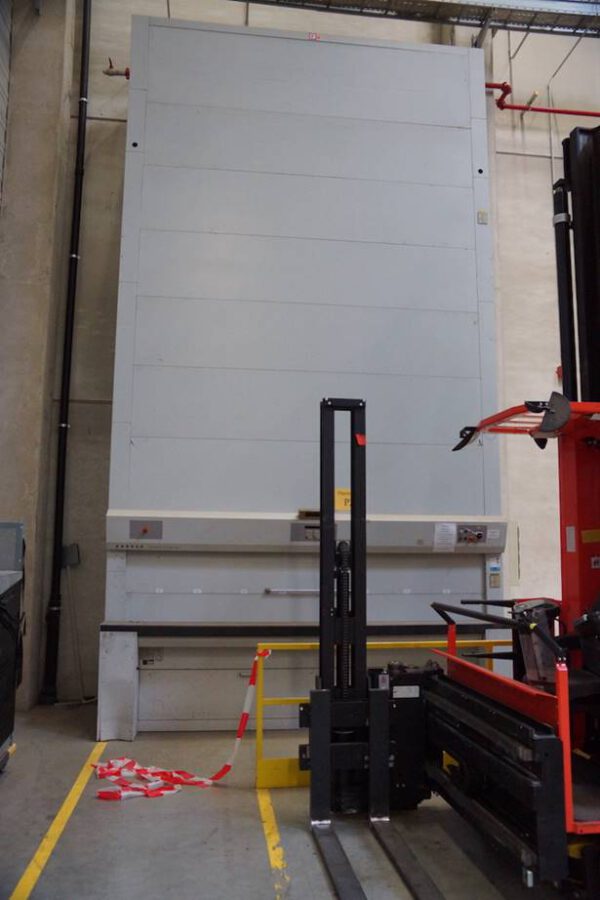 2 Stück Lagerpaternoster, Kardex, Höhe ca. 7,20m, Traglast 440kg / Gondel – gebraucht -: