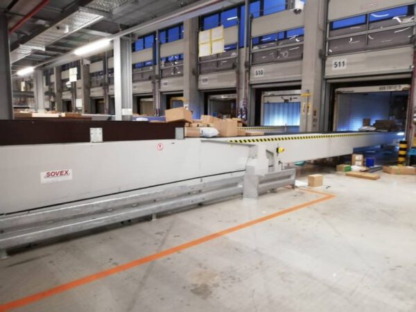 ca. 25 – 30 Stück Teleskopgurtförderer, Sovex, bis 15m Länge, Auslauf – gebraucht - :