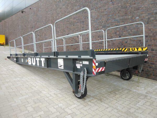 Mobile Vorderachsrampe, Butt, 9m lang, 10 To., Frontseitenbeladung – gebraucht - :