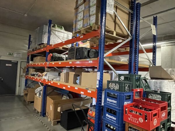 11 Felder Weitspannregale / Palettenregal, 3,60m hoch  – gebraucht – :