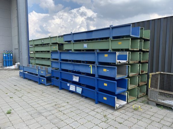 20 Sück, 4m Langgutkassette, bzw. Gestelle zur Lagerung und Transport von Langgut, Bito – gebraucht - :