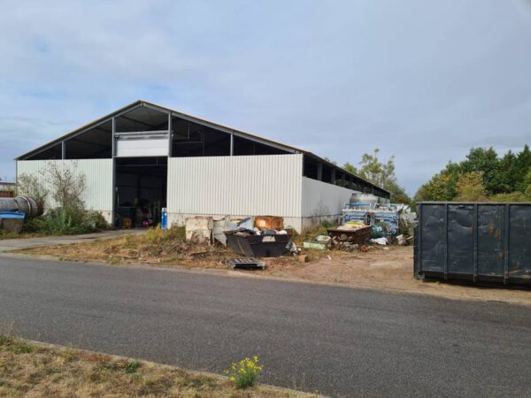 Stahlhalle, verzinkt 80 x 25 - gebraucht - :