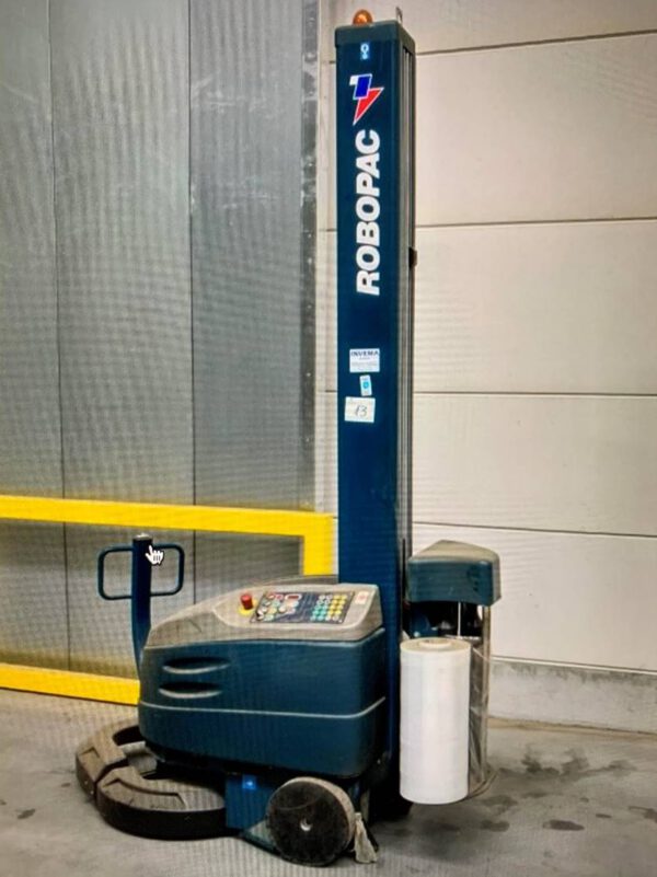 4 - 5 x selbstfahrender Stretchroboter / Palettenwickler, Robopac – gebraucht - :
