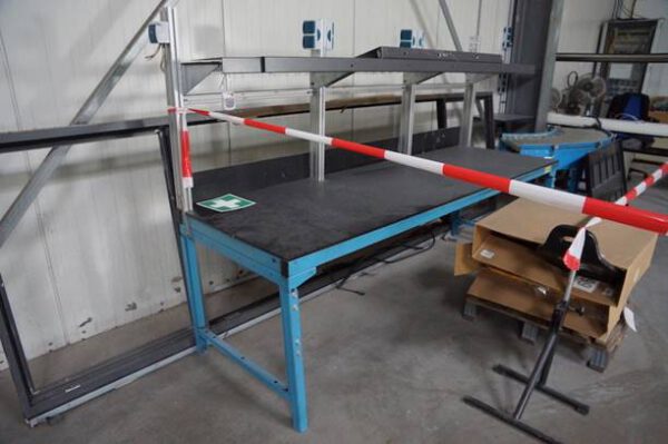 7 Stück Packtische, Arbeitstisch, Lagertisch – gebraucht - :