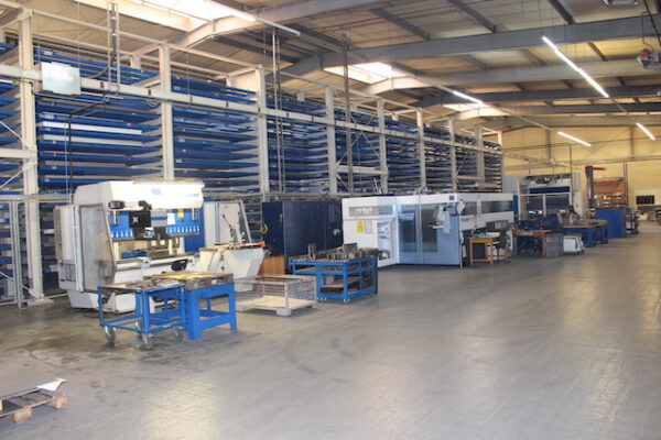 automatisches Blechlager, Stopa, für Bleche max. 1,50m x 3m, 3 To. Kassette, 299 Stellplätze, – gebraucht - :