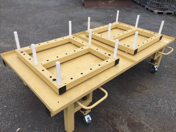 Auspacktisch / Depalettiertisch, STOPA für Bleche max. 3m x 1,50m – neuwertig - :
