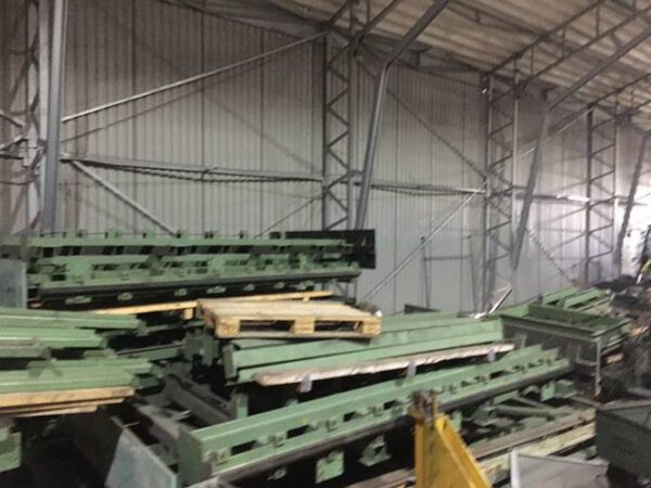 Blechlagerturm für Blechformat 4 x 2m, 13 Kassetten, 3to / Kassette – gebraucht - :