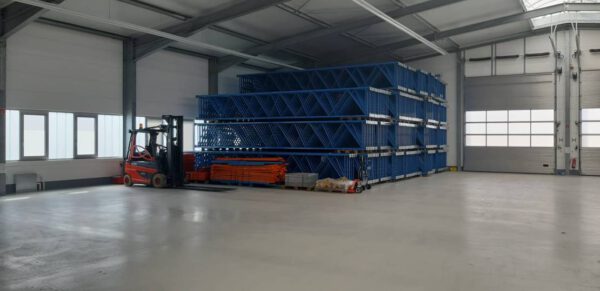 Palettenregal, Stow, max. 5.529 Palettenstellplätze, Rahmenhöhen ca. 8,25m, 1.000kg pro Palette – gebraucht - : lagertechnik