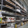 Palettenregal, SSI Schäfer, 750kg / Palette, 7,72m hoch, ca. 621 Stellplätze, mit Gitterroste,  inkl. Rahmenschutz – gebraucht - :  