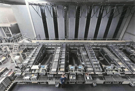 2 AKL (autom. Kleinteilelager) für Behälter 600x400x320mm, max. 35kg, insgesamt über 49.000 Behälterplätze – gebraucht - : lagertechnik