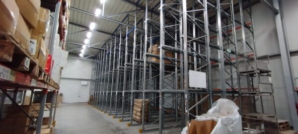 Einfahrregal für Europaletten, 616 Palettenstellplätze, 600kg / Palette, 8m Rahmenhöhe – Bild 2