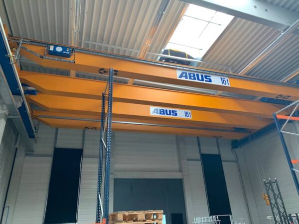 3 Brückenkräne Abus (2x16to + 1x 3,2to), Brückenlaufkran - gebraucht - :