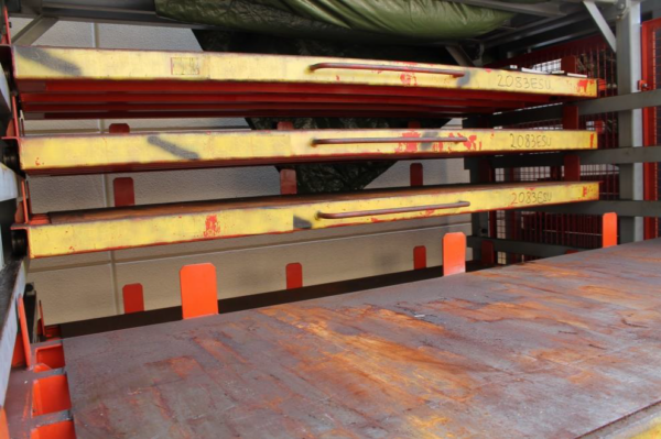 6 Stück Schwerlastregale für Blech- und Tafelmaterial, Werkzeugen und anderen Produkten, Kassettengröße 1m x 2,60m – gebraucht - : – Bild 2