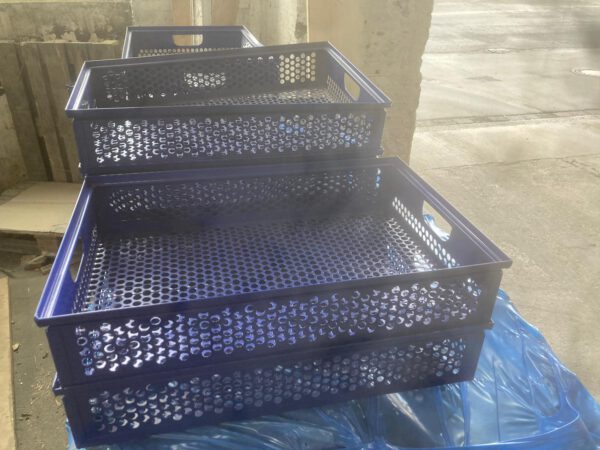 2.852 Stück Metall-Stapeltransportkisten mit Löchern, SSI Schäfer, (ca. 600x400x 120mm) – Neuware - : – Bild 2