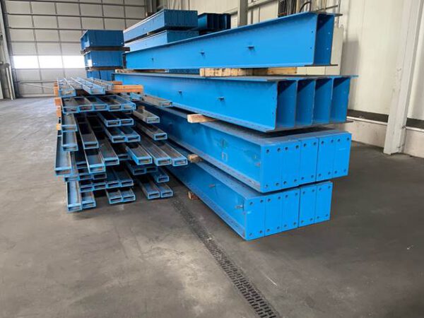Kragarmregal, OHRA, zweiseitig, 7,40m hoch, Armlänge 1,25m, 1,20 Tonnen pro Arm, 14.641kg pro Rahmen, – gebraucht - : – Bild 2