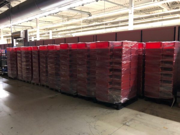 2.322 Stück Sichtlagerkästen SK, rot, stapelbar, stapelbar, 500 x 313 x 200mm – gebraucht - : – Bild 2