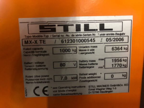 Schmalgangstapler & Kommissionierer, Still, Man up, 1 to. max. 6,87m – gebraucht – : – Bild 2
