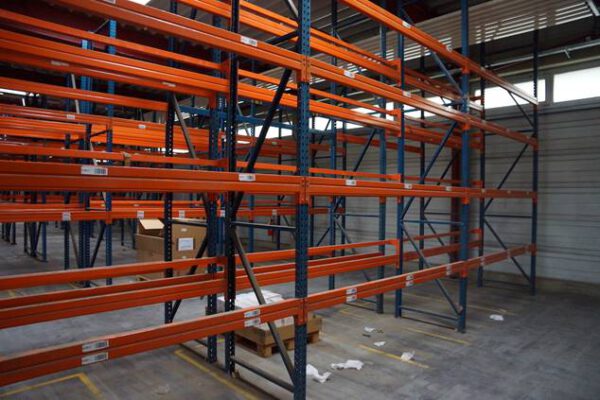 Palettenregal, Jungheinrich Hubertus, max. 1.232  Palettenstellplätze, Rahmenhöhen ca. 4,50m bis 5m, mind. 600kg pro Palette – gebraucht - : – Bild 2