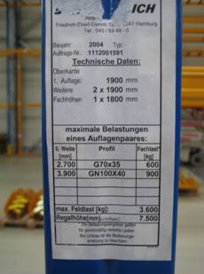 Traversen von Jungheinrich, 2,70m und 3,90m – gebraucht – : lagertechnik