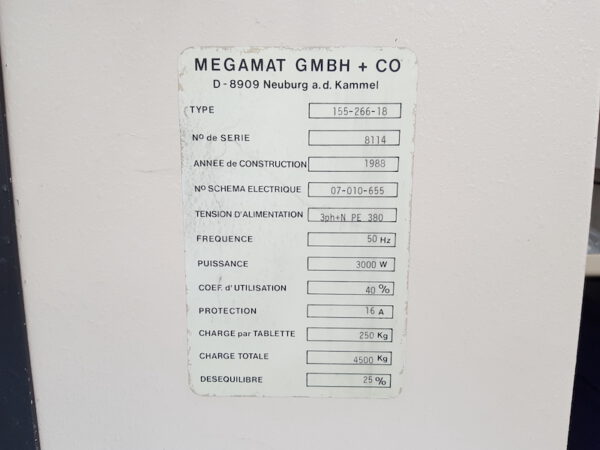 Lagerpaternoster, Megamat, Höhe ca. 3,15m, Traglast 250kg / Gondel – gebraucht -: lagertechnik