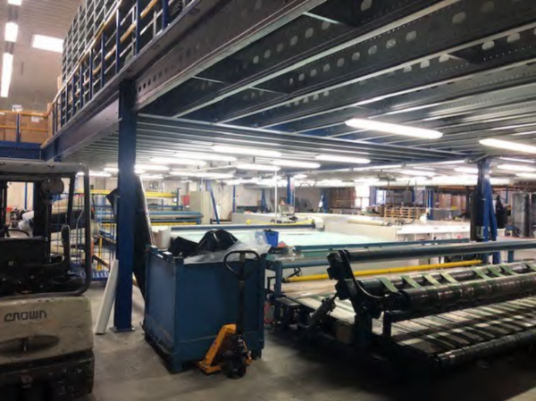 Stahlbaulagerbühne, Junheinrich, ca. 556m2 mit Spanplatten, 800kg/m2 – gebraucht - : – Bild 2