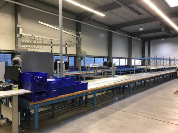 Fördertechnikanlage, ca. 170m, mit 2 Waagen und 7 Kurven, inkl. Steuerung – gebraucht -: – Bild 2