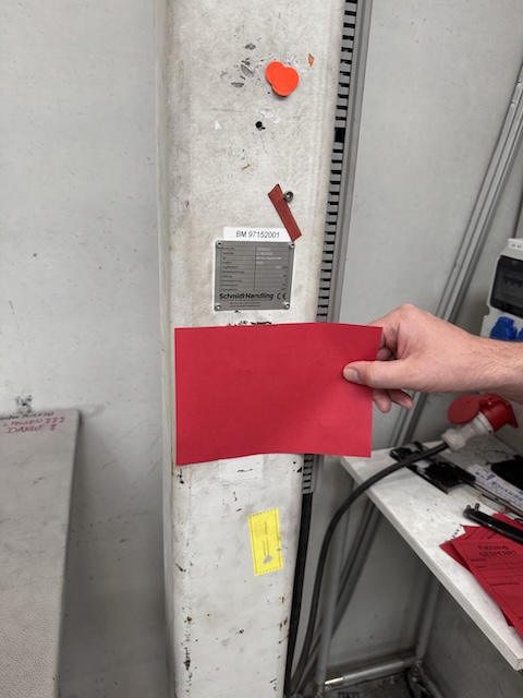 Säulenschwenkkran, SchmidHandling, mit Demag Kettenzug, 125kg – gebraucht - : lagertechnik Säulenschwenkkran, SchmidHandling, mit Demag Kettenzug, 125kg – gebraucht - : – Bild 2
