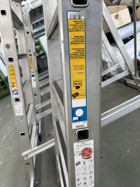 8 Stück, ZARGES, Podestleiter, 6 Stufen – gebraucht - : lagertechnik 8 Stück, ZARGES, Podestleiter, 6 Stufen – gebraucht - : – Bild 2
