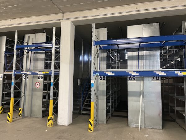 Fachbodenregalanlage, Bito, 2 geschossig, mit 2 Treppen und 2 Palettenübergabeplätze, gesamt ca. 347 Felder – gebraucht - : – Bild 2