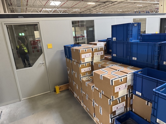Lagerbüros, Raum-im-Raum-System, ca. 44m2– gebraucht - : lagertechnik Lagerbüros, Raum-im-Raum-System, ca. 44m2– gebraucht - : – Bild 2