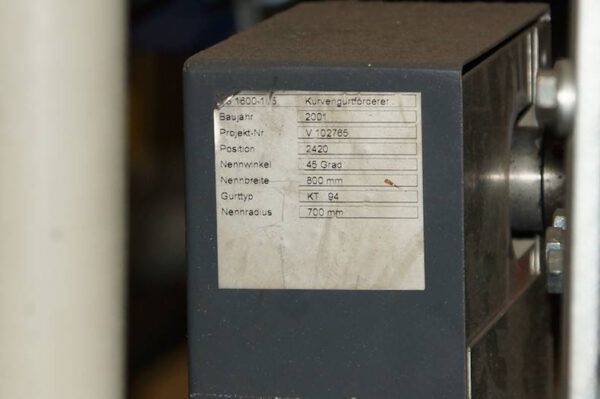2 Stück Transnorm Förderkurve 45 Grad - gebraucht - : lagertechnik