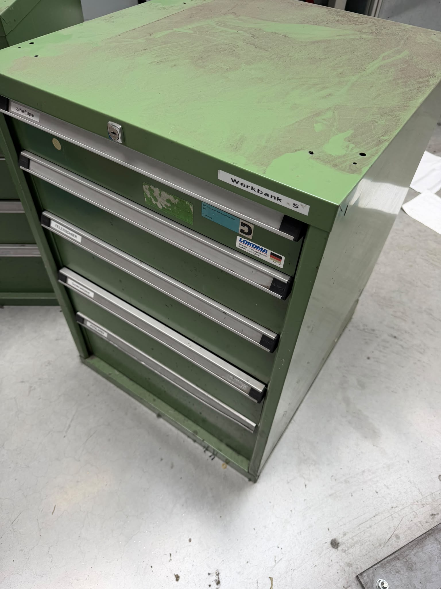 2x Schubladenschrank mit 5 Schubläden, Lokoma, – gebraucht - : lagertechnik 2x Schubladenschrank mit 5 Schubläden, Lokoma, – gebraucht - : – Bild 2