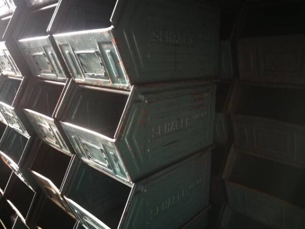 150 St. SSI SCHÄFER Sichtlagerkästen, LF 14/7-2Z, Metall – gebraucht -: – Bild 2