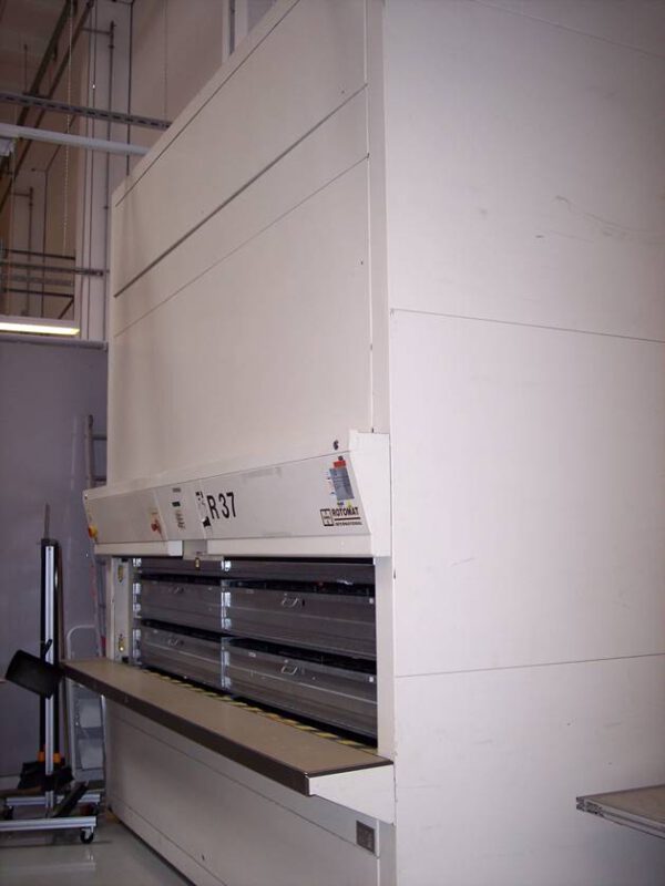 2 Stück Lagerpaternoster, Hänel, ca. 3,80m hoch, 225 bzw. 250kg pro Gondel – gebraucht -: – Bild 2