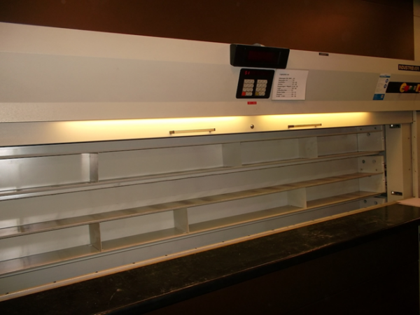 noch 3 von 4 Stück Lagerpaternoster, Kardex (Bellheimer), 4,51m hoch, 115 - 140kg pro Gondel – gebraucht -: – Bild 2