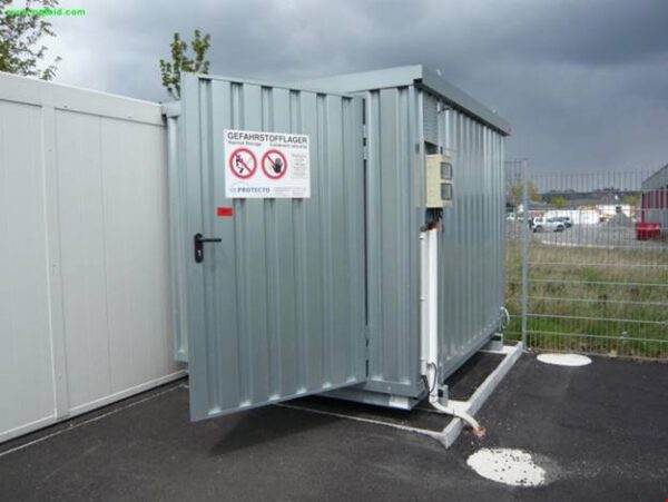 Sicherheitslager Raum / Container zur Lagerung wassergefährdender Flüssigkeiten, verzinkt – gebraucht - : – Bild 2