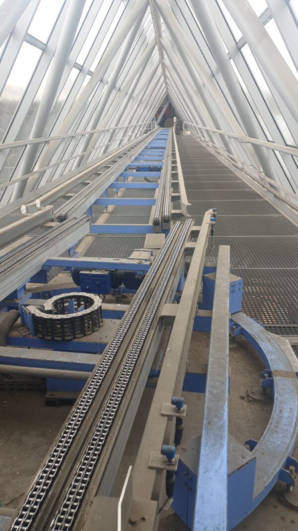 400m angetriebene Euro – Palettenfördertechnik, 1 Tonne / Palette - gebraucht - : – Bild 2