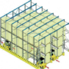 Paletten – Einfahrregal für 288 Europaletten, 1.000kg / Palette – gebraucht -: – Bild 3