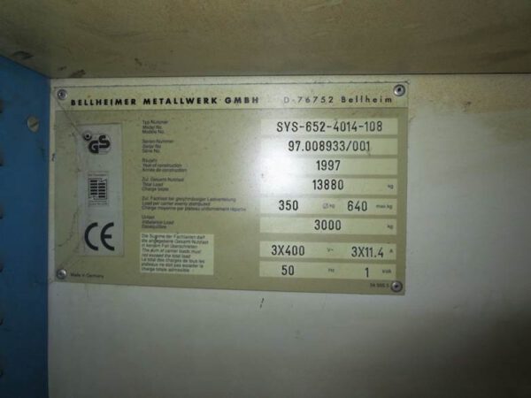 2 Stück Lagerpaternoster, Kardex, 640kg / Gondel, Höhe ca. 5,95m – gebraucht -: – Bild 3