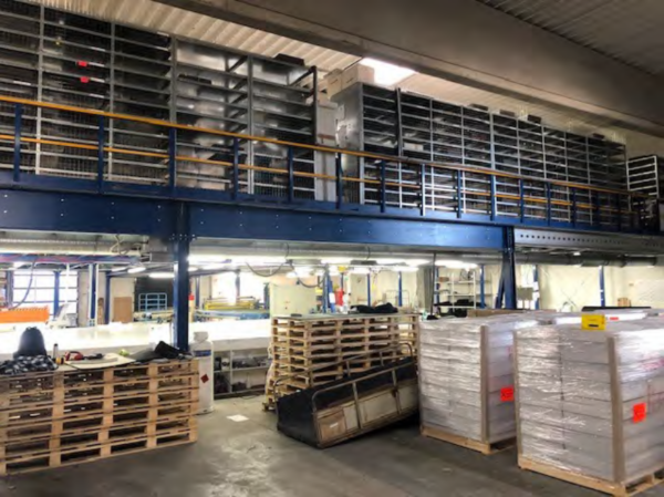 Stahlbaulagerbühne, Junheinrich, ca. 556m2 mit Spanplatten, 800kg/m2 – gebraucht - : – Bild 3