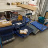 20 Stück diverse Plattformwagen, Rollwagen, Magazinwagen, Stirnwandwagen, blau, etc. - gebraucht - : – Bild 3