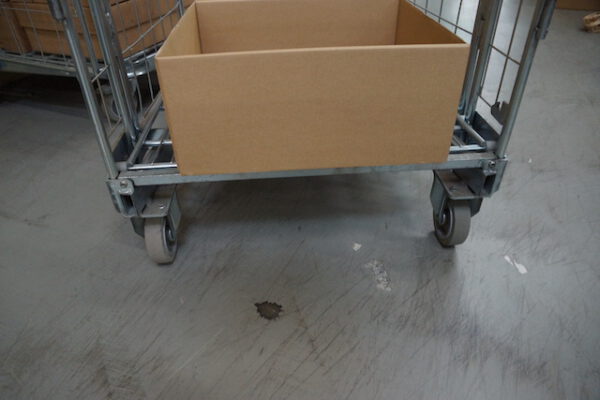 50 Stück Rollwagen, Kommissionierwagen, faltbar, nestbar, verzinkt, z.B. für Kisten - gebraucht - : lagertechnik